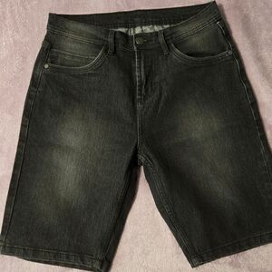 Classic Black Jean Shorts for Men